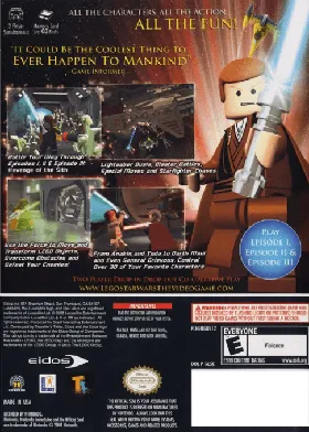 LEGO Star Wars - The Video Game box cover back